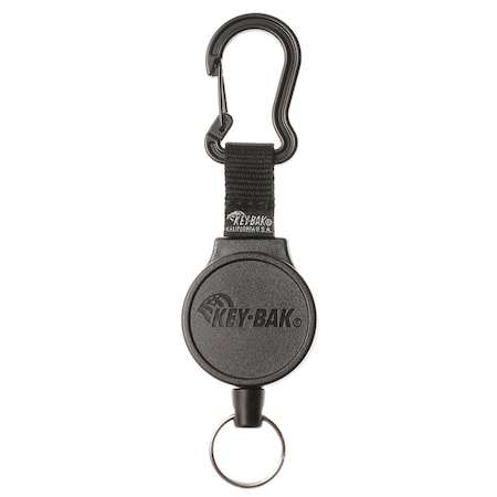 Key-Bak KEYBAK Mid6 Self Retracting Reel - 36 in. DuPont Kevlar Cord, Swivel Belt Clip, Split Ring 0006-001